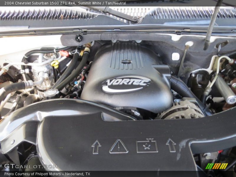 Summit White / Tan/Neutral 2004 Chevrolet Suburban 1500 Z71 4x4