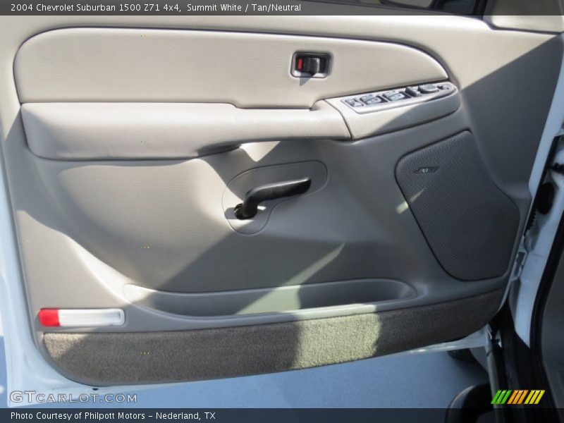 Summit White / Tan/Neutral 2004 Chevrolet Suburban 1500 Z71 4x4