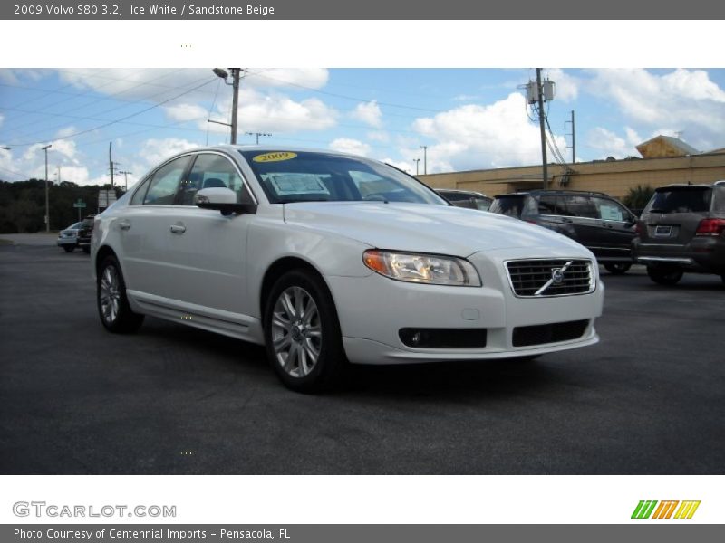 Ice White / Sandstone Beige 2009 Volvo S80 3.2