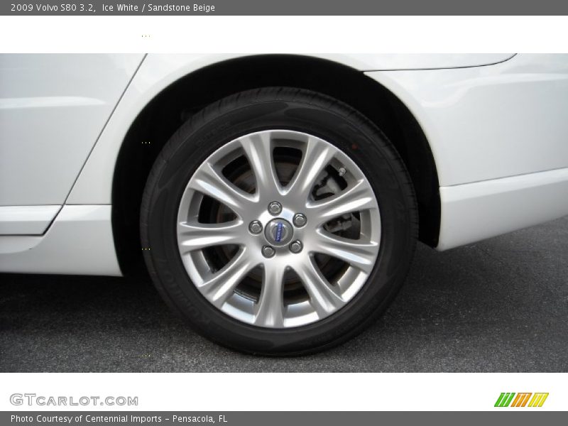 Ice White / Sandstone Beige 2009 Volvo S80 3.2