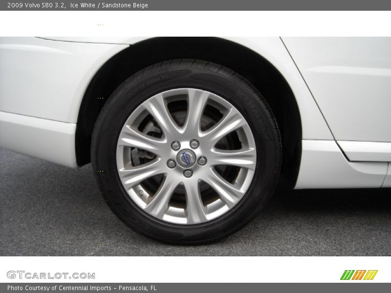 Ice White / Sandstone Beige 2009 Volvo S80 3.2