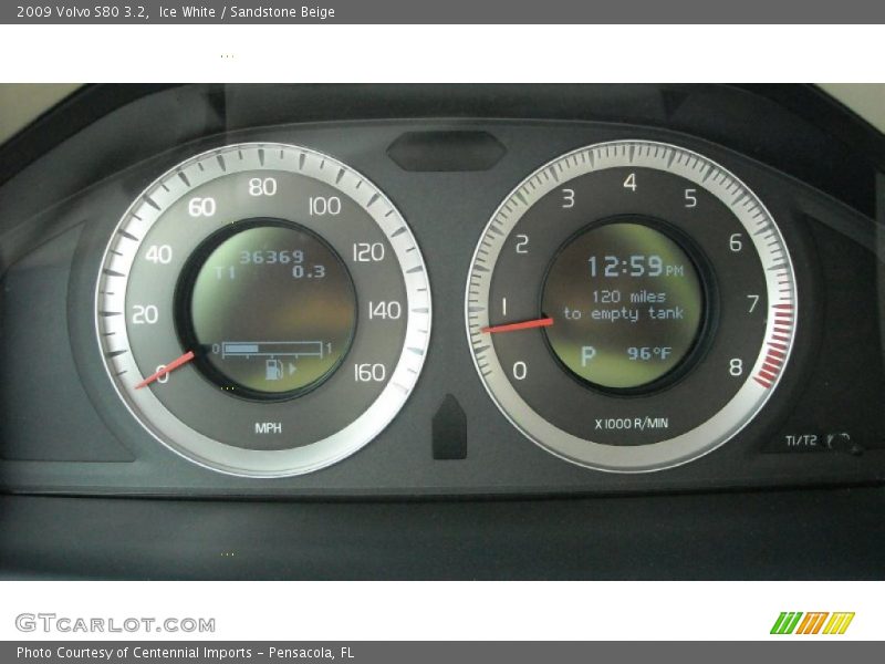 Ice White / Sandstone Beige 2009 Volvo S80 3.2