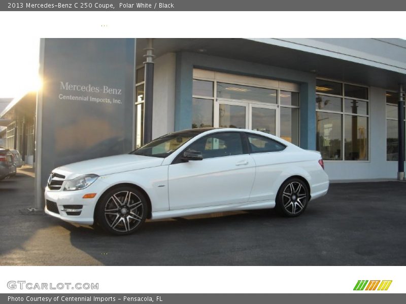 Polar White / Black 2013 Mercedes-Benz C 250 Coupe
