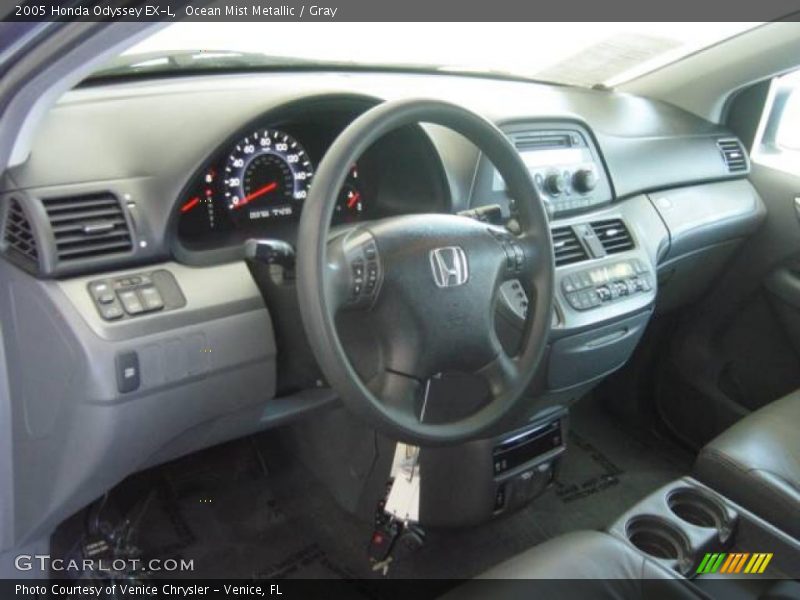 Ocean Mist Metallic / Gray 2005 Honda Odyssey EX-L