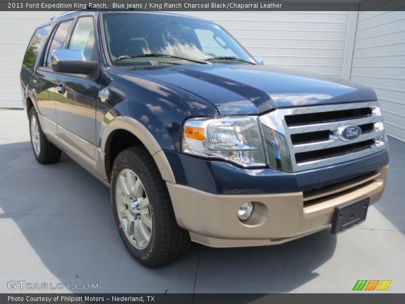 Blue Jeans / King Ranch Charcoal Black/Chaparral Leather 2013 Ford Expedition King Ranch