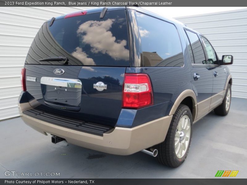 Blue Jeans / King Ranch Charcoal Black/Chaparral Leather 2013 Ford Expedition King Ranch