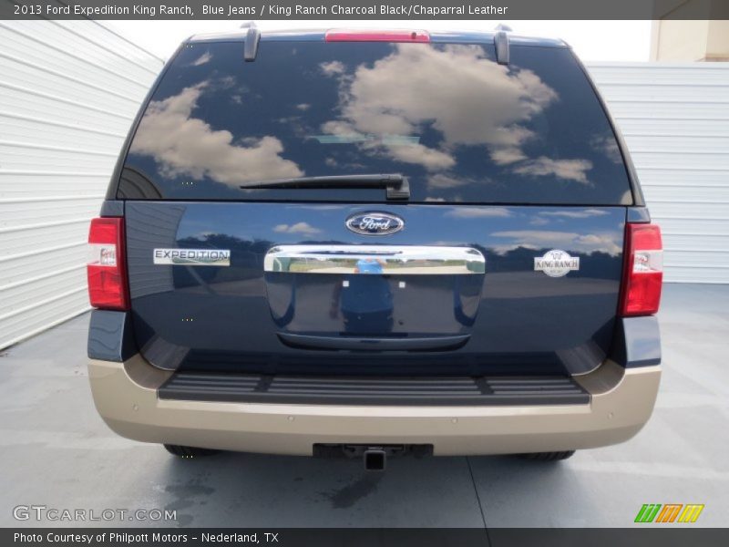 Blue Jeans / King Ranch Charcoal Black/Chaparral Leather 2013 Ford Expedition King Ranch
