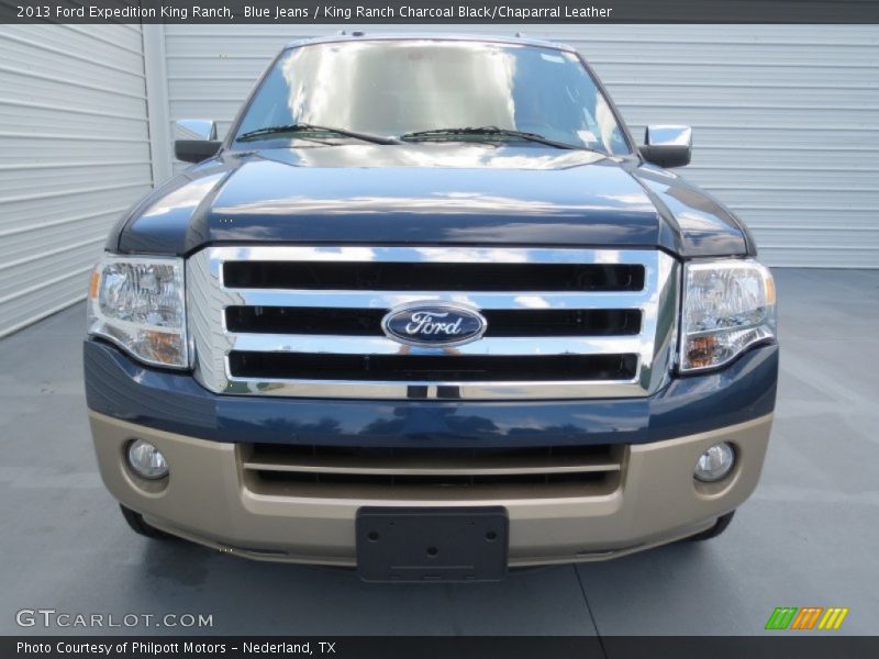 Blue Jeans / King Ranch Charcoal Black/Chaparral Leather 2013 Ford Expedition King Ranch