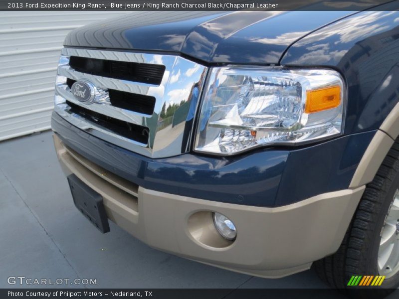 Blue Jeans / King Ranch Charcoal Black/Chaparral Leather 2013 Ford Expedition King Ranch