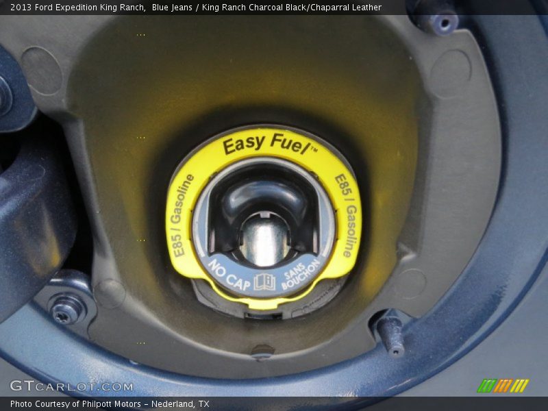 Blue Jeans / King Ranch Charcoal Black/Chaparral Leather 2013 Ford Expedition King Ranch