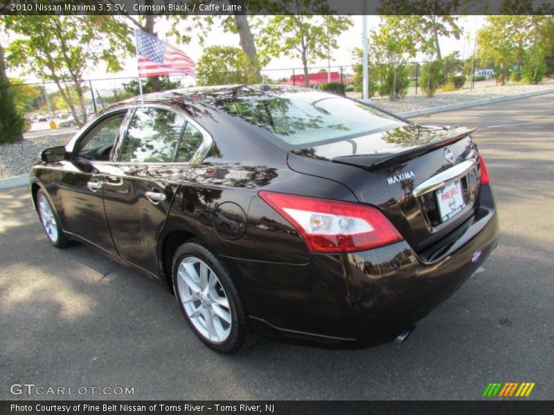 Crimson Black / Caffe Latte 2010 Nissan Maxima 3.5 SV