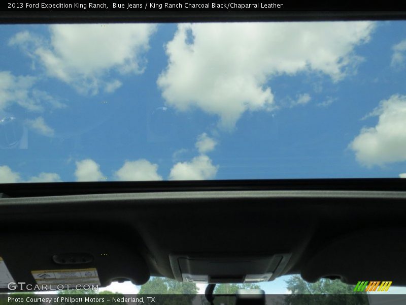 Blue Jeans / King Ranch Charcoal Black/Chaparral Leather 2013 Ford Expedition King Ranch
