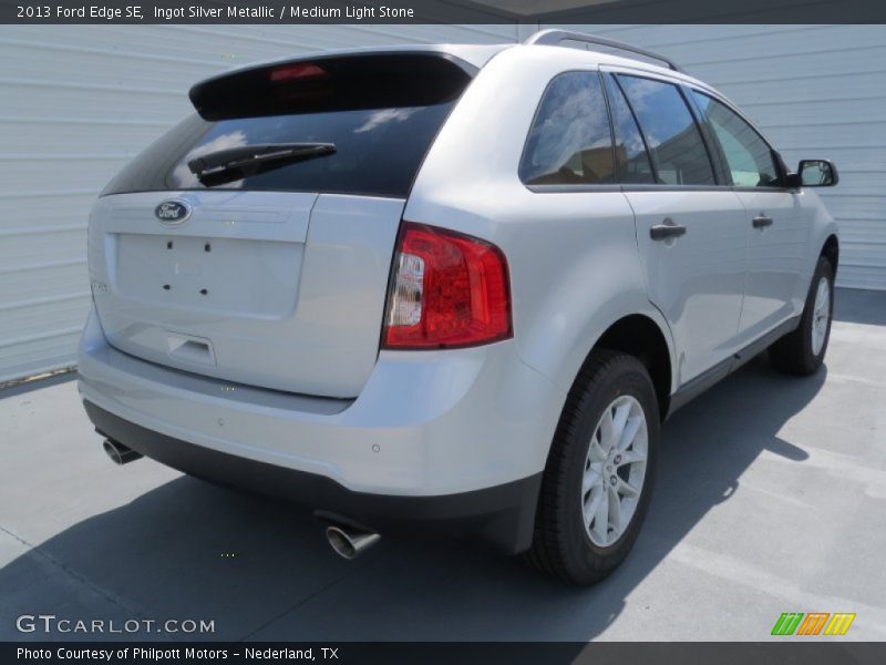 Ingot Silver Metallic / Medium Light Stone 2013 Ford Edge SE