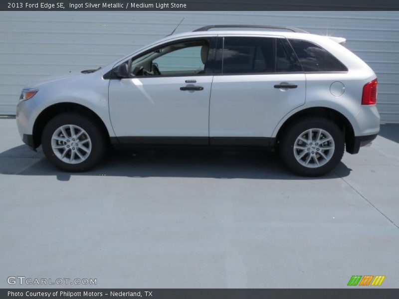 Ingot Silver Metallic / Medium Light Stone 2013 Ford Edge SE