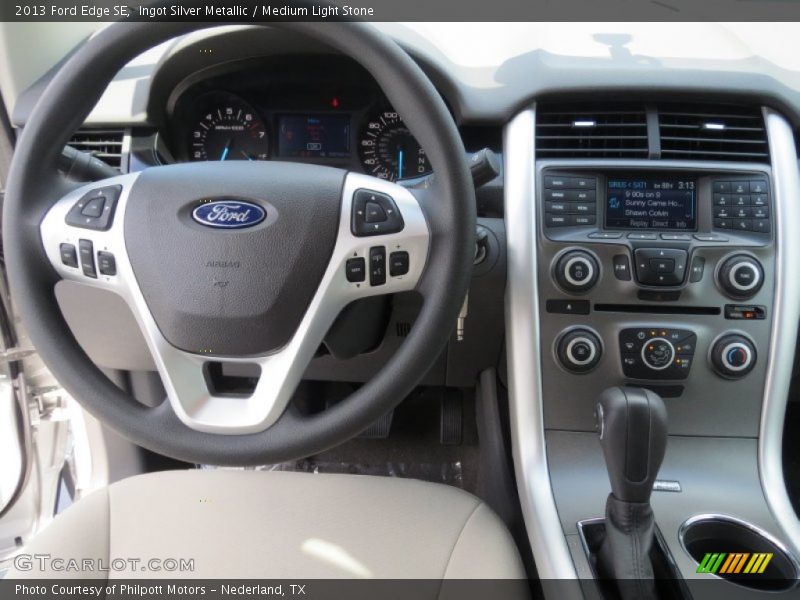 Ingot Silver Metallic / Medium Light Stone 2013 Ford Edge SE
