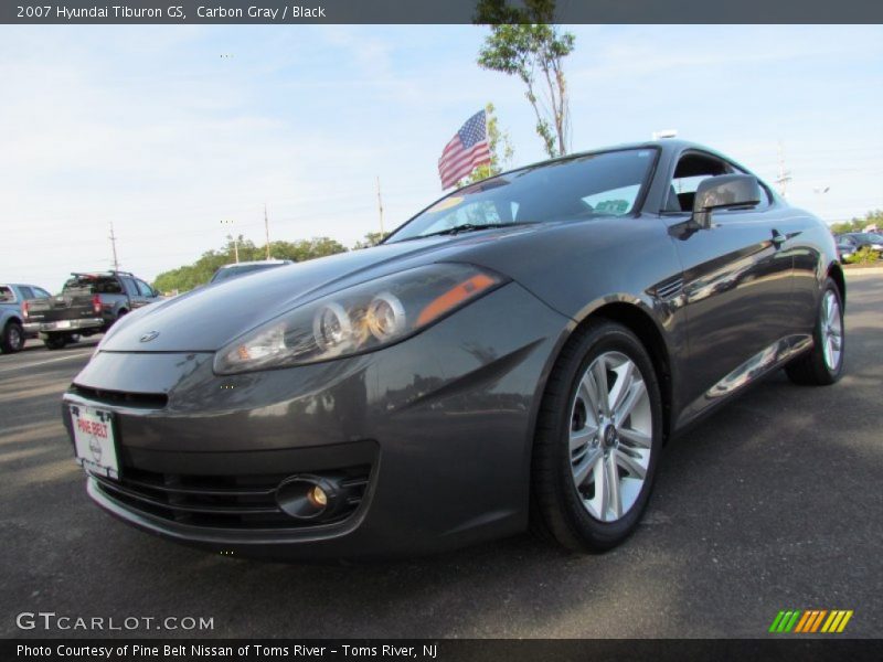 Carbon Gray / Black 2007 Hyundai Tiburon GS