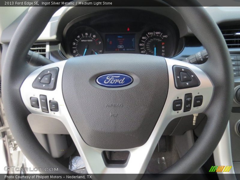 Ingot Silver Metallic / Medium Light Stone 2013 Ford Edge SE