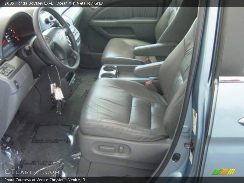 Ocean Mist Metallic / Gray 2005 Honda Odyssey EX-L