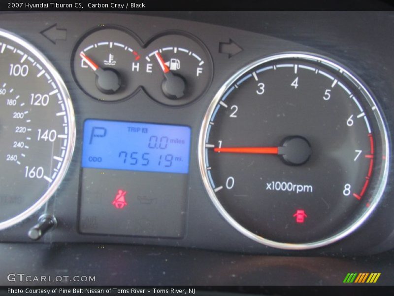 Carbon Gray / Black 2007 Hyundai Tiburon GS