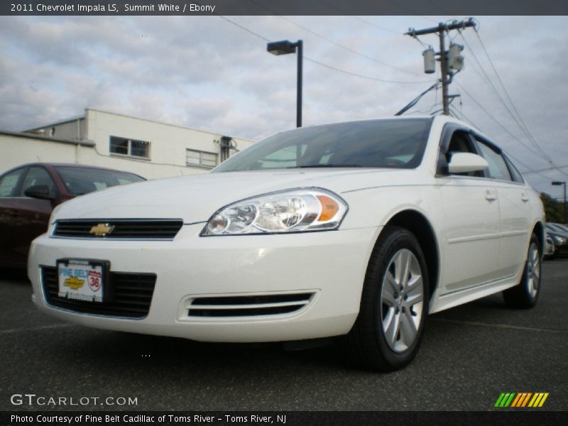 Summit White / Ebony 2011 Chevrolet Impala LS