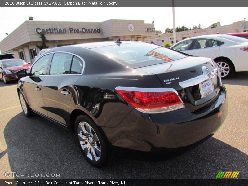 Carbon Black Metallic / Ebony 2010 Buick LaCrosse CXL AWD