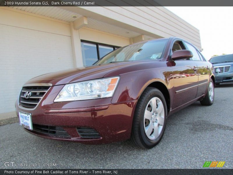 Dark Cherry Red / Camel 2009 Hyundai Sonata GLS