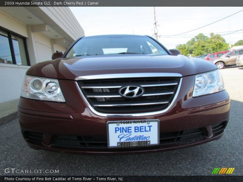 Dark Cherry Red / Camel 2009 Hyundai Sonata GLS