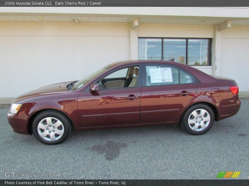 Dark Cherry Red / Camel 2009 Hyundai Sonata GLS