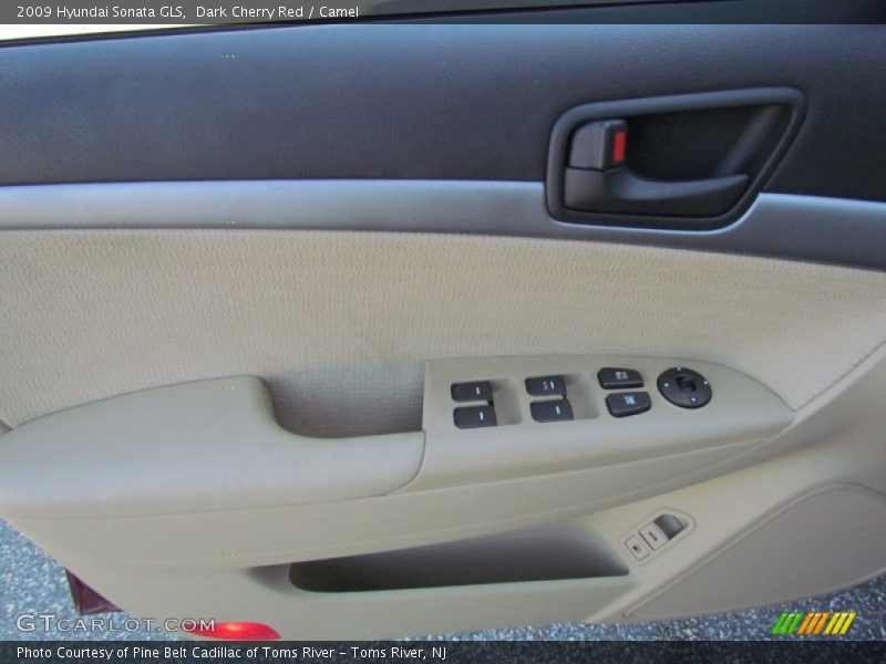 Dark Cherry Red / Camel 2009 Hyundai Sonata GLS