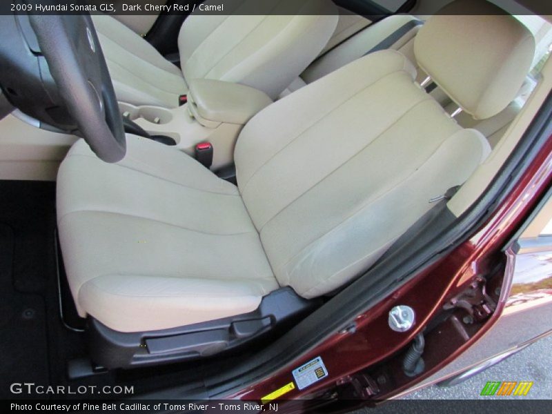 Dark Cherry Red / Camel 2009 Hyundai Sonata GLS
