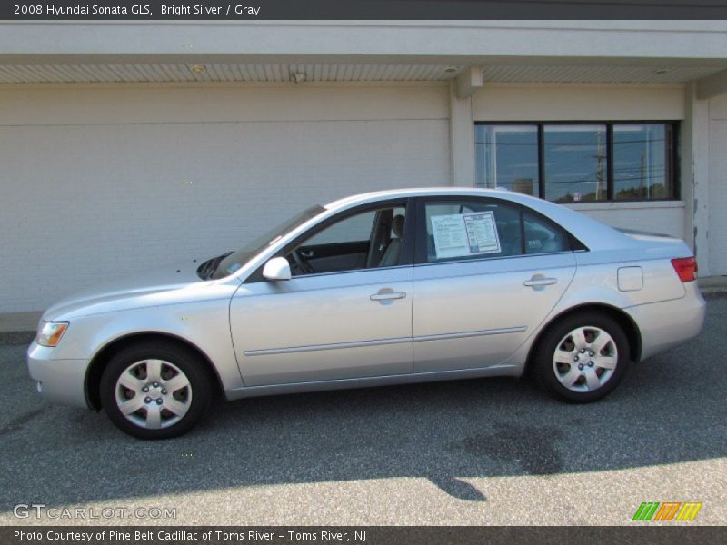 Bright Silver / Gray 2008 Hyundai Sonata GLS