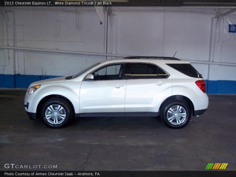 White Diamond Tricoat / Jet Black 2013 Chevrolet Equinox LT