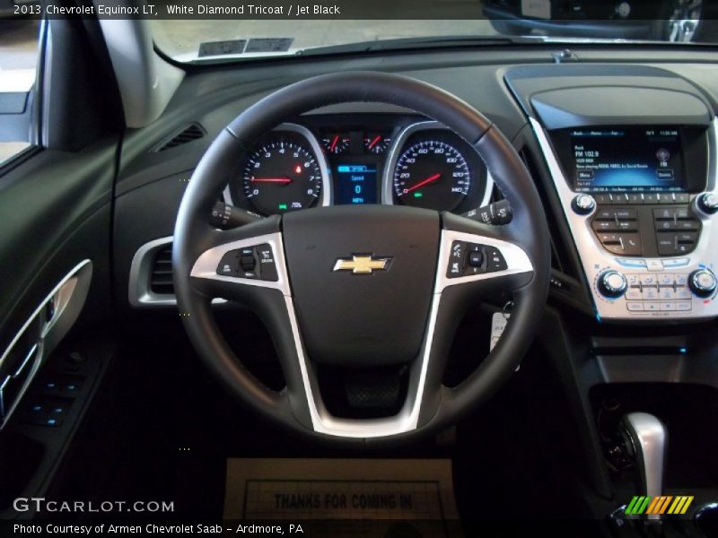 White Diamond Tricoat / Jet Black 2013 Chevrolet Equinox LT