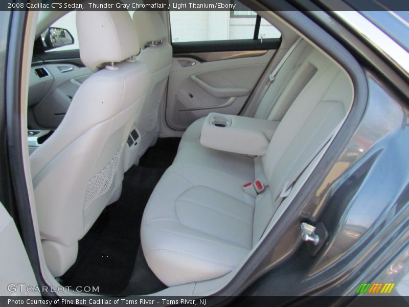 Thunder Gray Chromaflair / Light Titanium/Ebony 2008 Cadillac CTS Sedan