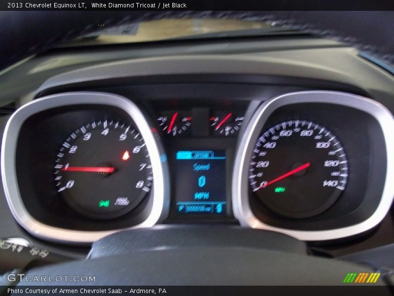 White Diamond Tricoat / Jet Black 2013 Chevrolet Equinox LT