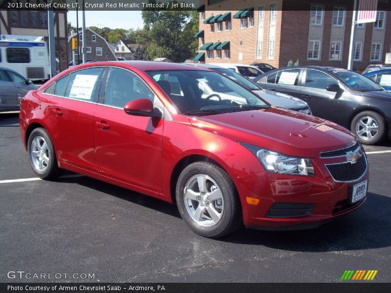 Crystal Red Metallic Tintcoat / Jet Black 2013 Chevrolet Cruze LT