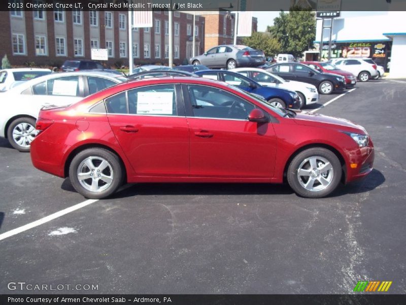 Crystal Red Metallic Tintcoat / Jet Black 2013 Chevrolet Cruze LT