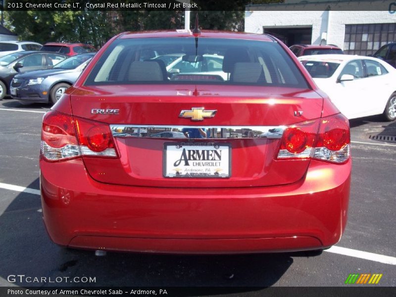 Crystal Red Metallic Tintcoat / Jet Black 2013 Chevrolet Cruze LT