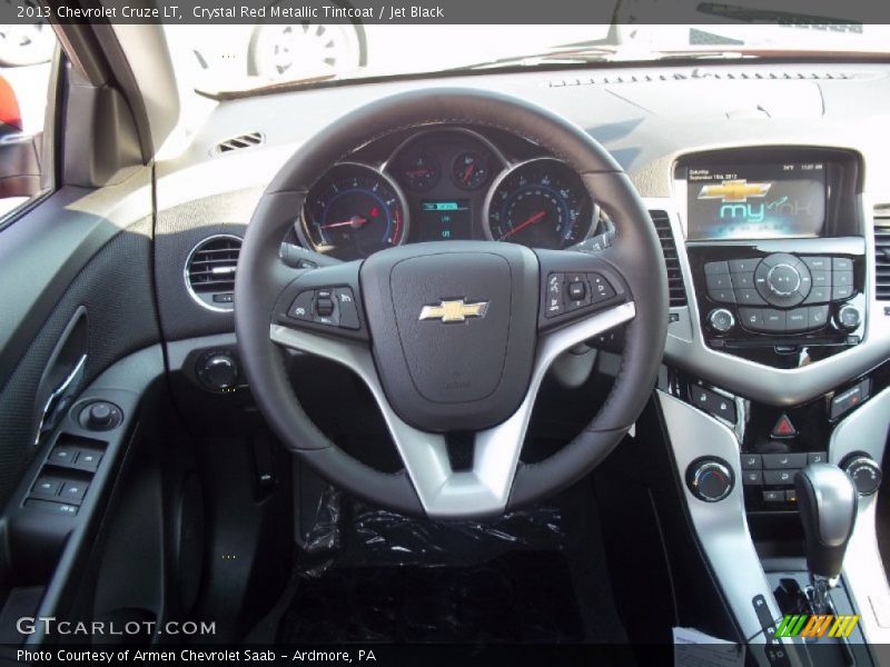 Crystal Red Metallic Tintcoat / Jet Black 2013 Chevrolet Cruze LT