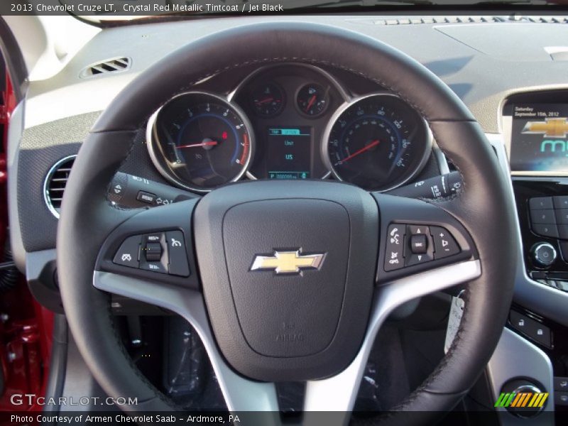 Crystal Red Metallic Tintcoat / Jet Black 2013 Chevrolet Cruze LT
