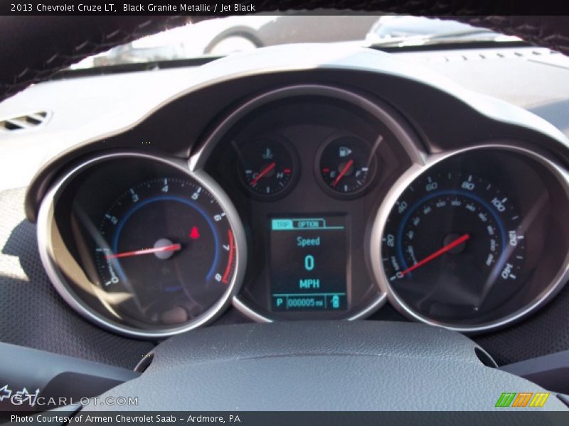 Black Granite Metallic / Jet Black 2013 Chevrolet Cruze LT
