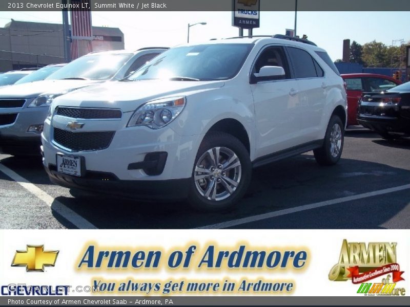Summit White / Jet Black 2013 Chevrolet Equinox LT