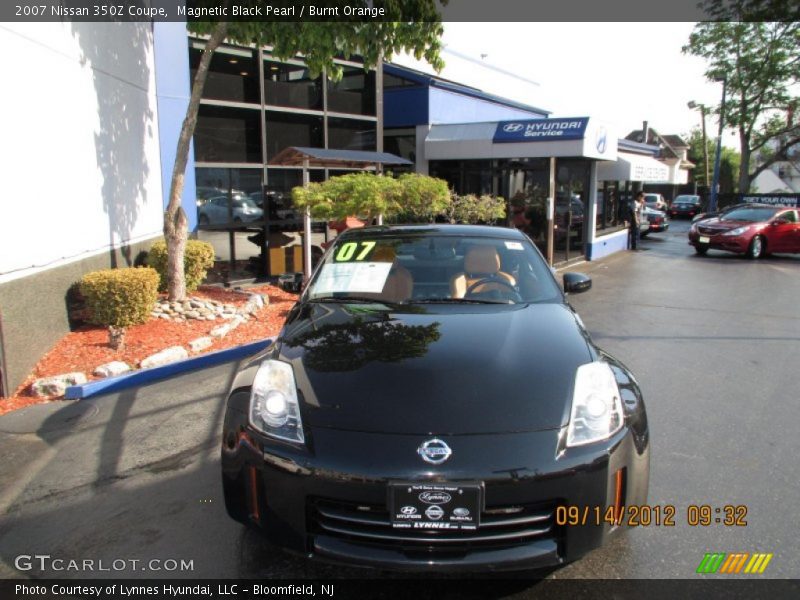 Magnetic Black Pearl / Burnt Orange 2007 Nissan 350Z Coupe