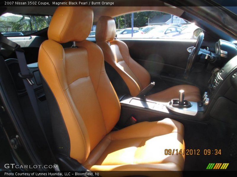 Magnetic Black Pearl / Burnt Orange 2007 Nissan 350Z Coupe