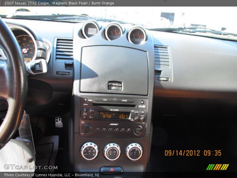 Magnetic Black Pearl / Burnt Orange 2007 Nissan 350Z Coupe