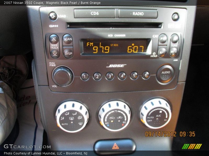Magnetic Black Pearl / Burnt Orange 2007 Nissan 350Z Coupe