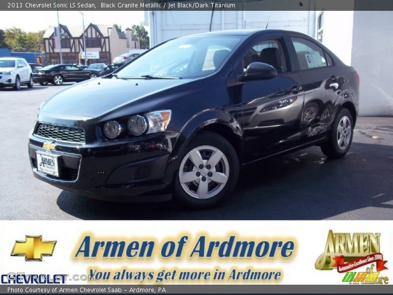 Black Granite Metallic / Jet Black/Dark Titanium 2013 Chevrolet Sonic LS Sedan