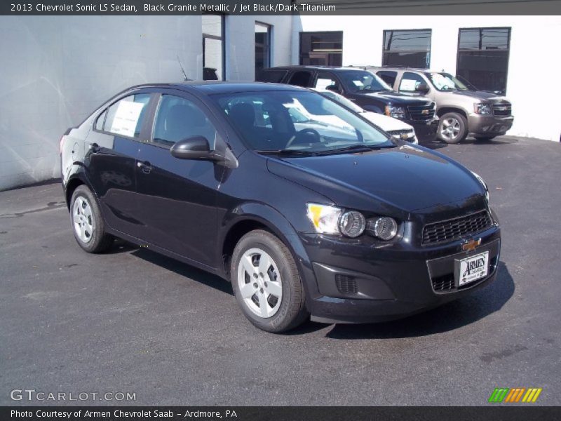 Black Granite Metallic / Jet Black/Dark Titanium 2013 Chevrolet Sonic LS Sedan