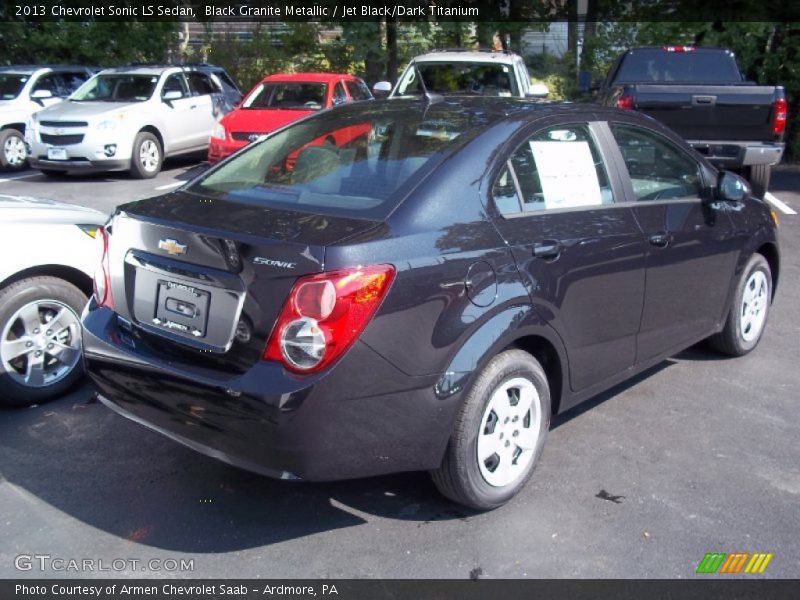 Black Granite Metallic / Jet Black/Dark Titanium 2013 Chevrolet Sonic LS Sedan