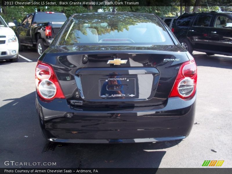 Black Granite Metallic / Jet Black/Dark Titanium 2013 Chevrolet Sonic LS Sedan